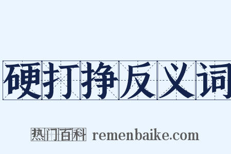 硬打挣反义词是什么意思的图片